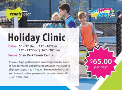 Christmas Holiday Tennis Clinics