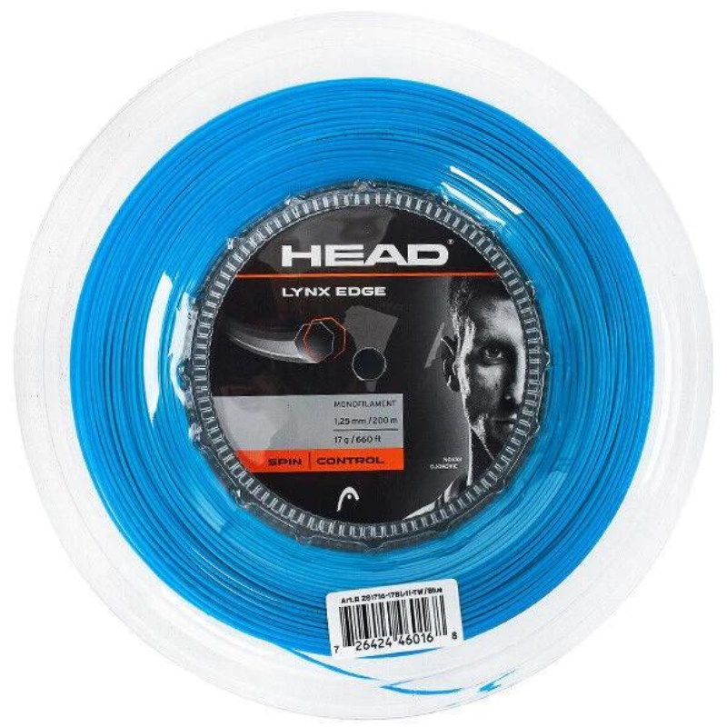 Head Lynx Edge 1.25 200m Reel - Blue – TennisGear