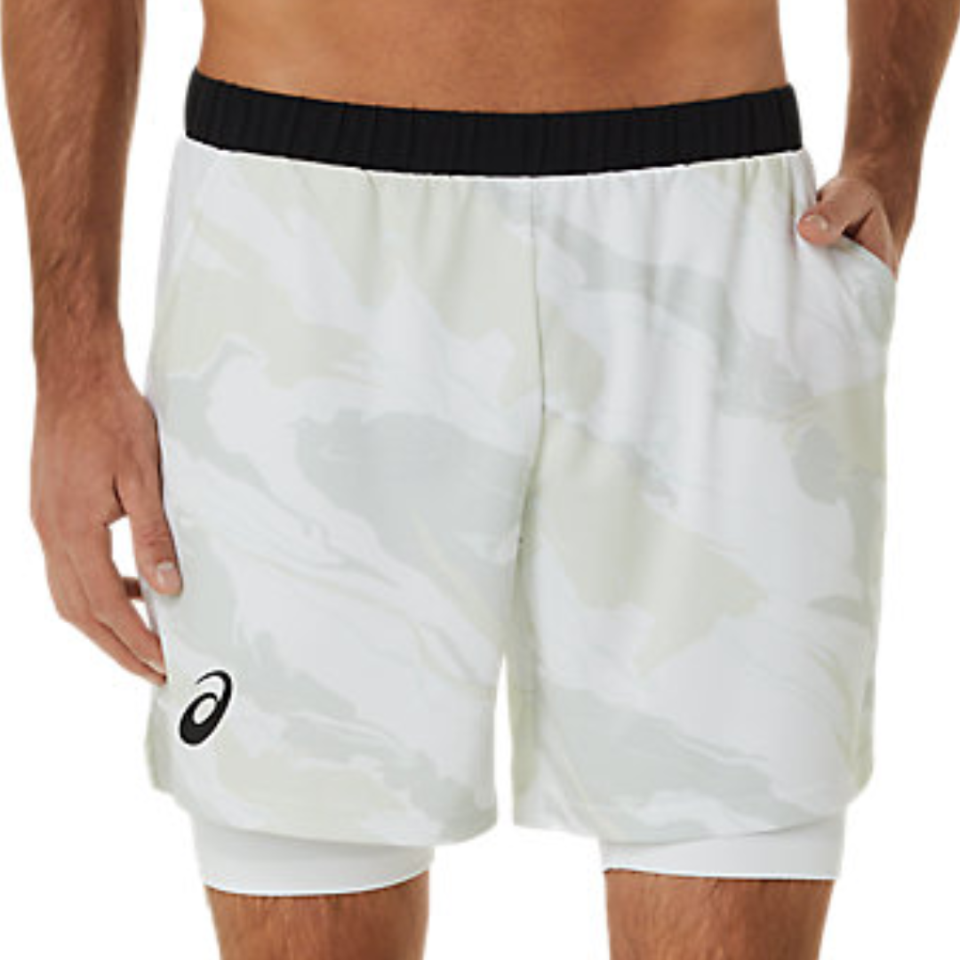 Asics Match Graphic Inch Men Short Brilliant White