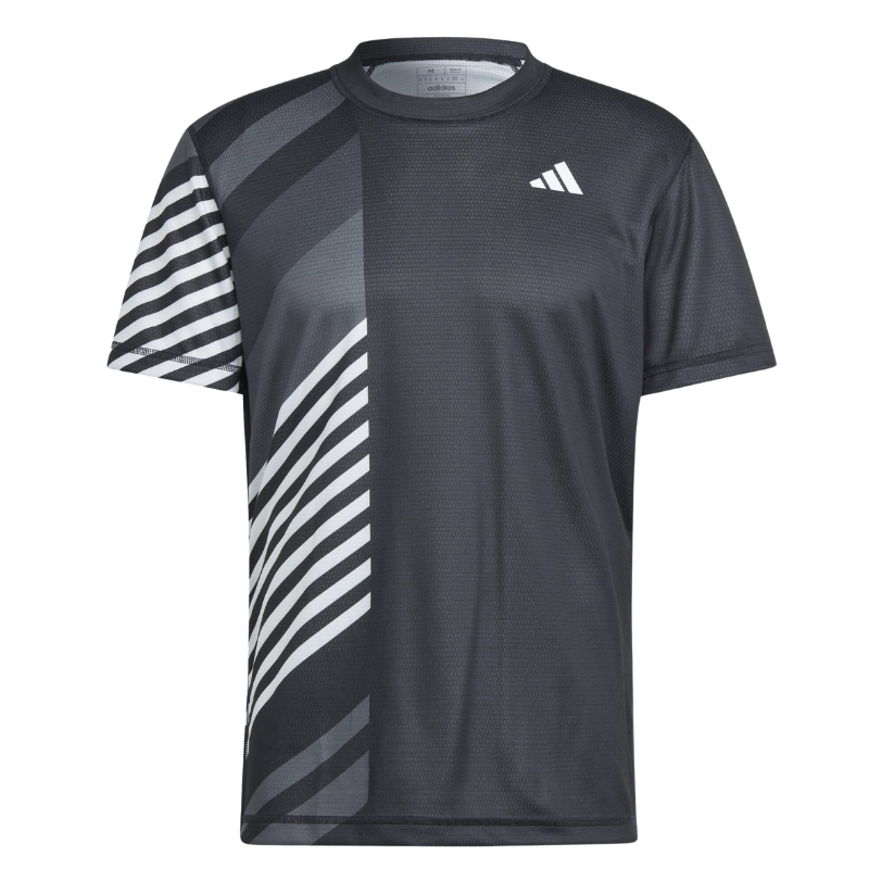 Adidas Men FreeLift Pro Tennis Shirt - Black – TennisGear