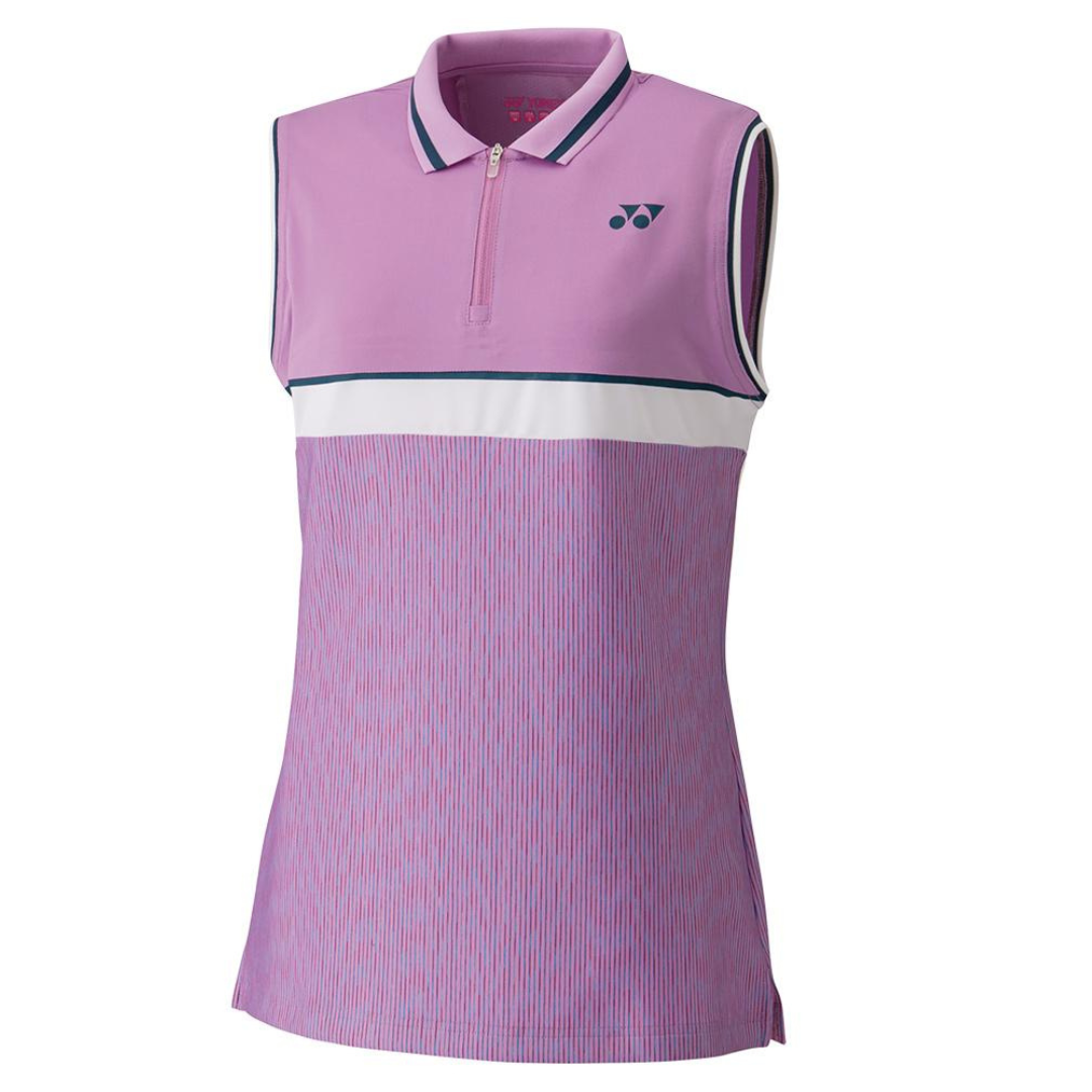 Yonex 2021 Tennis Womens Sleeveless Polo Shirt Lavender TennisGear