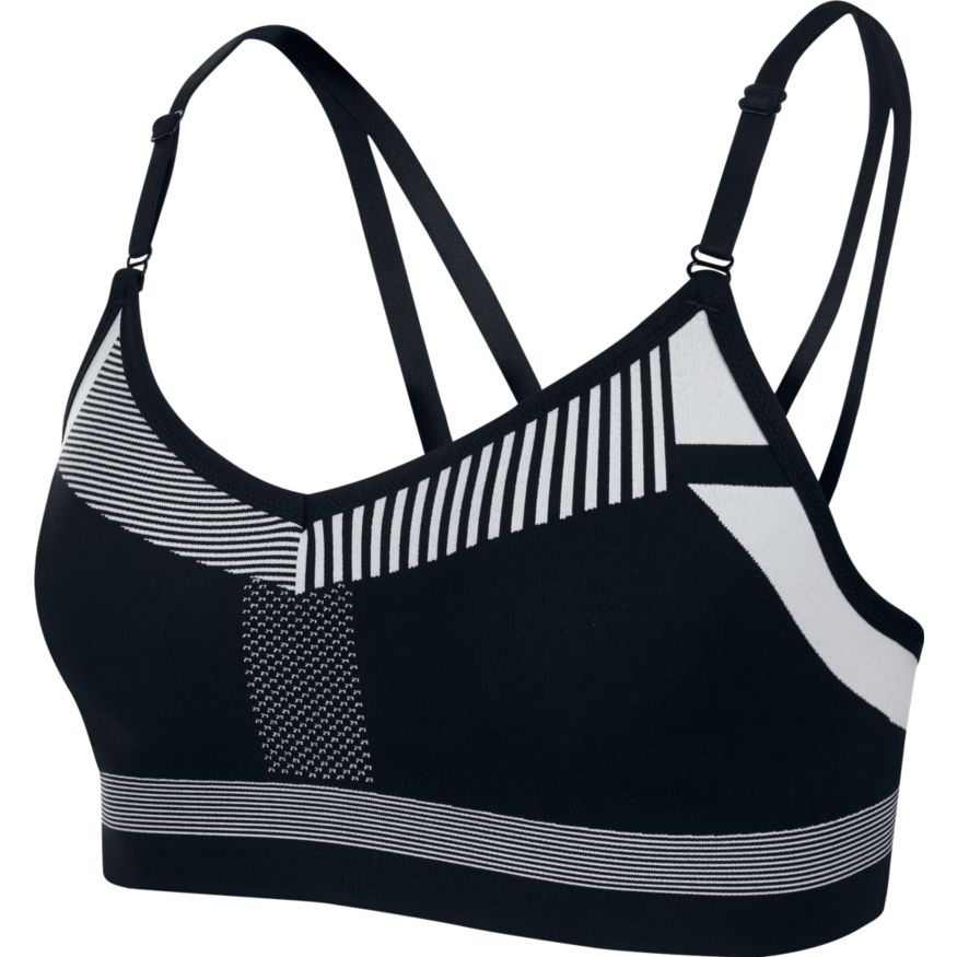 Nike Fly Knit Indy Bra Black Pure Platinum TennisGear