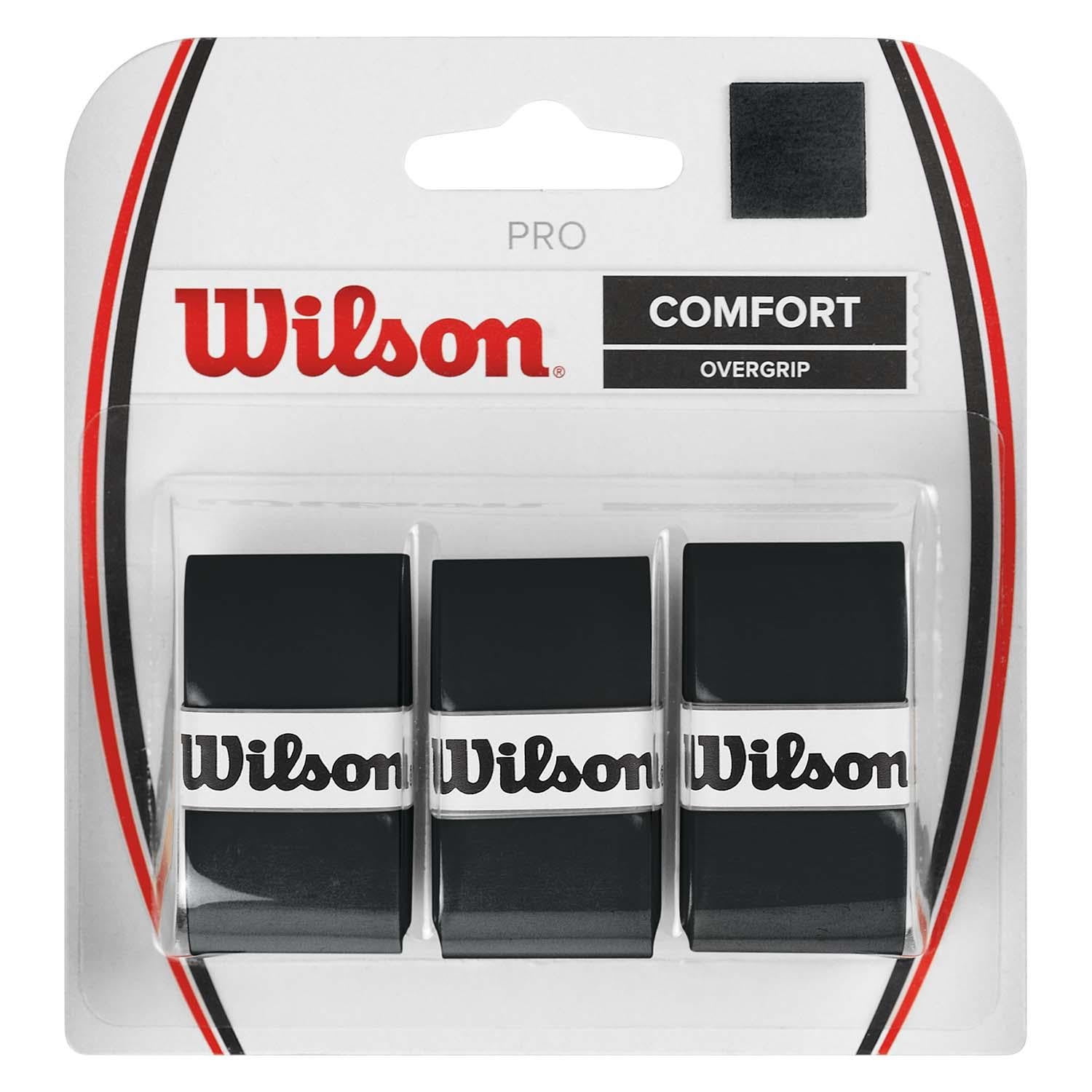 Wilson Pro Overgrip 3 Pack - Black – TennisGear
