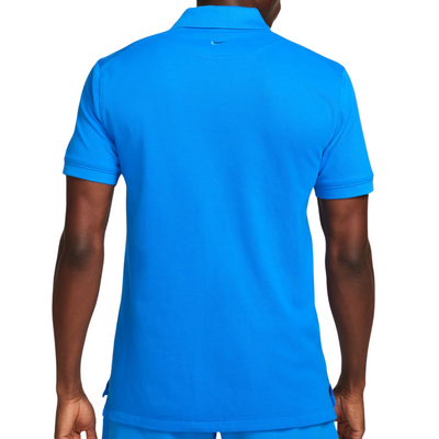 Nike Rafael Nadal Men Slim-Fit Tennis Polo Shirt - Lt Photo Blue/Lt Lemon Twist