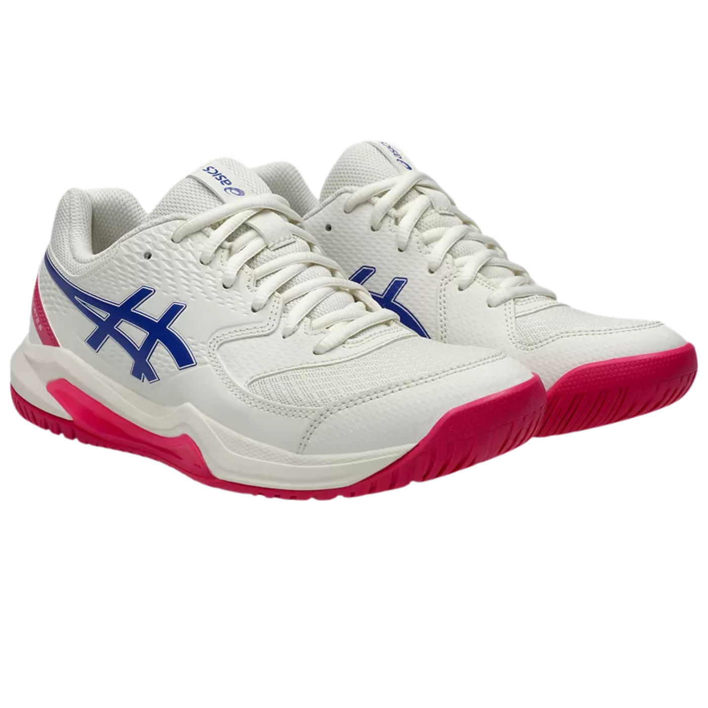 Asics Gel-Dedicate 8 Hard Court Womens Tennis Shoes – Cream/Dark Cobalt