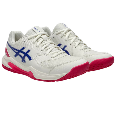 Asics Gel-Dedicate 8 Hard Court Womens Tennis Shoes – Cream/Dark Cobalt