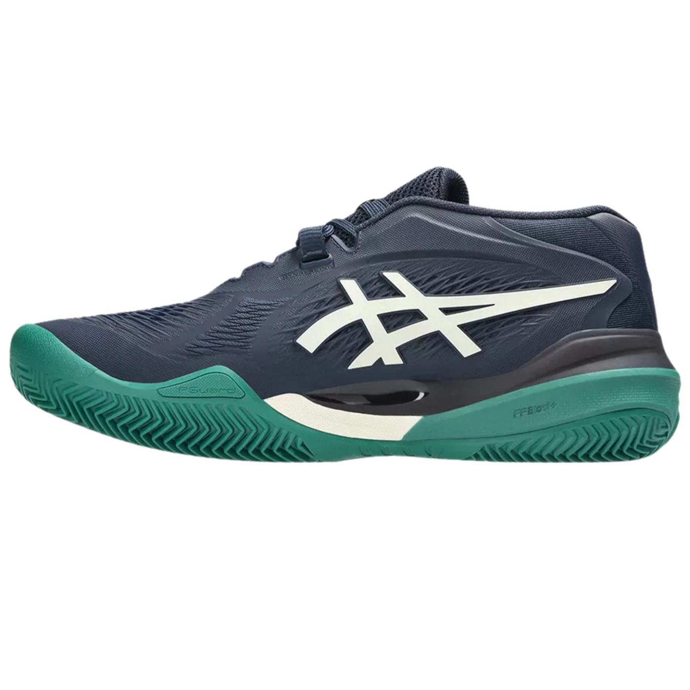 Asics Gel Resolution X Clay Herringbone Mens Tennis Shoes - Midnight/Cream