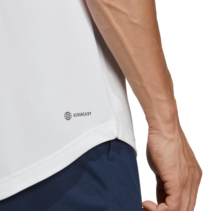 Adidas Club Tennis Piqué Polo Tennis Shirt - Black/White