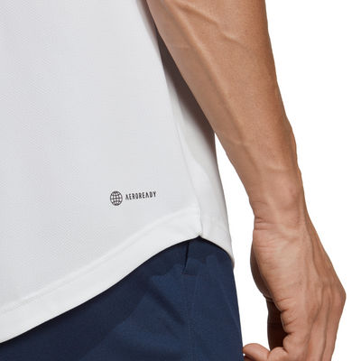 Adidas Club Tennis Piqué Polo Tennis Shirt - Black/White