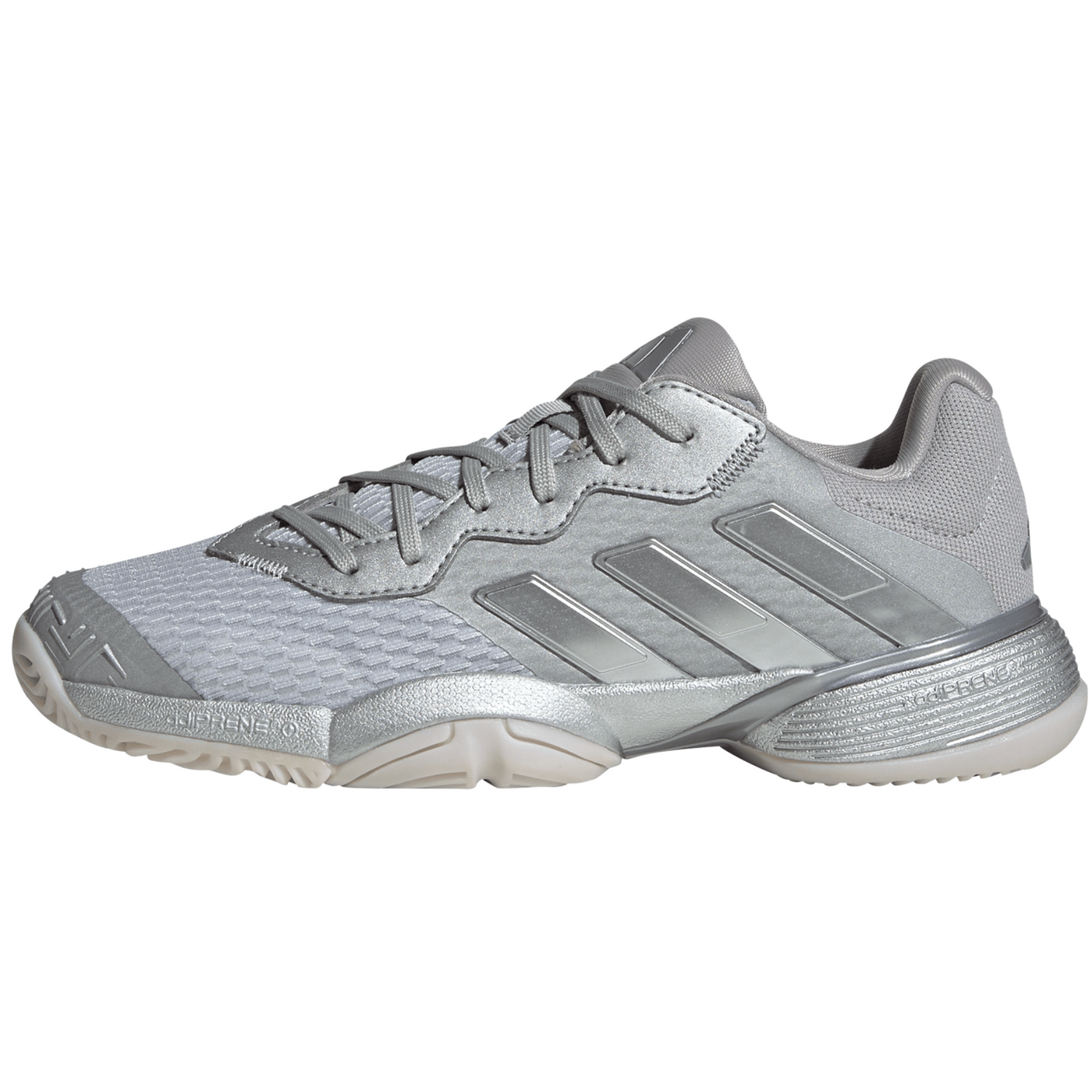 Adidas Barricade Junior Tennis Shoes - Silver Metallic/Dash Grey