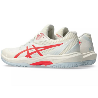 Asics Game FF Womens Pickleball Shoes - Cream/Flash Red