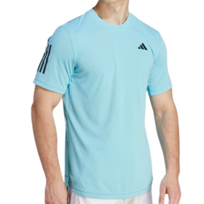 Adidas Men Club 3 Stripes Tennis T-Shirt - Light Aqua