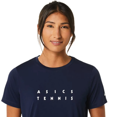 Asics Women Court Graphic Tee - Midnight