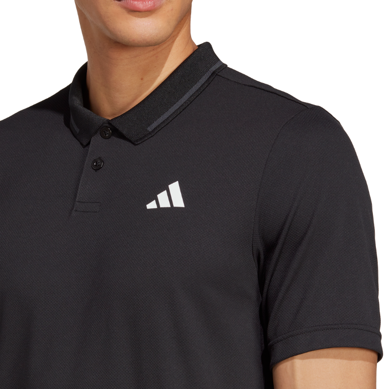 Adidas Club Tennis Piqué  Mens Polo Shirt - Black