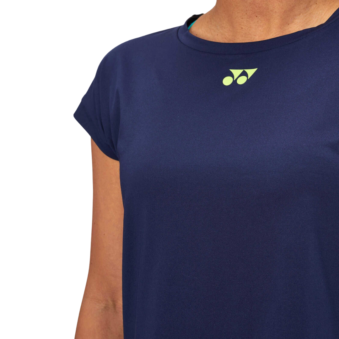 Yonex 2022 AO Tennis Womens Crew Neck Shirt - Navy Blue