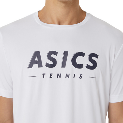 Asics Court Tennis Graphic Men Tee - Brilliant White