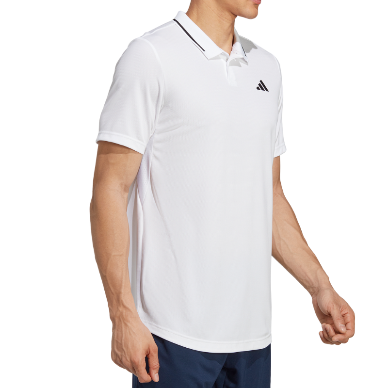 Adidas Club Tennis Piqué Polo Tennis Shirt - Black/White