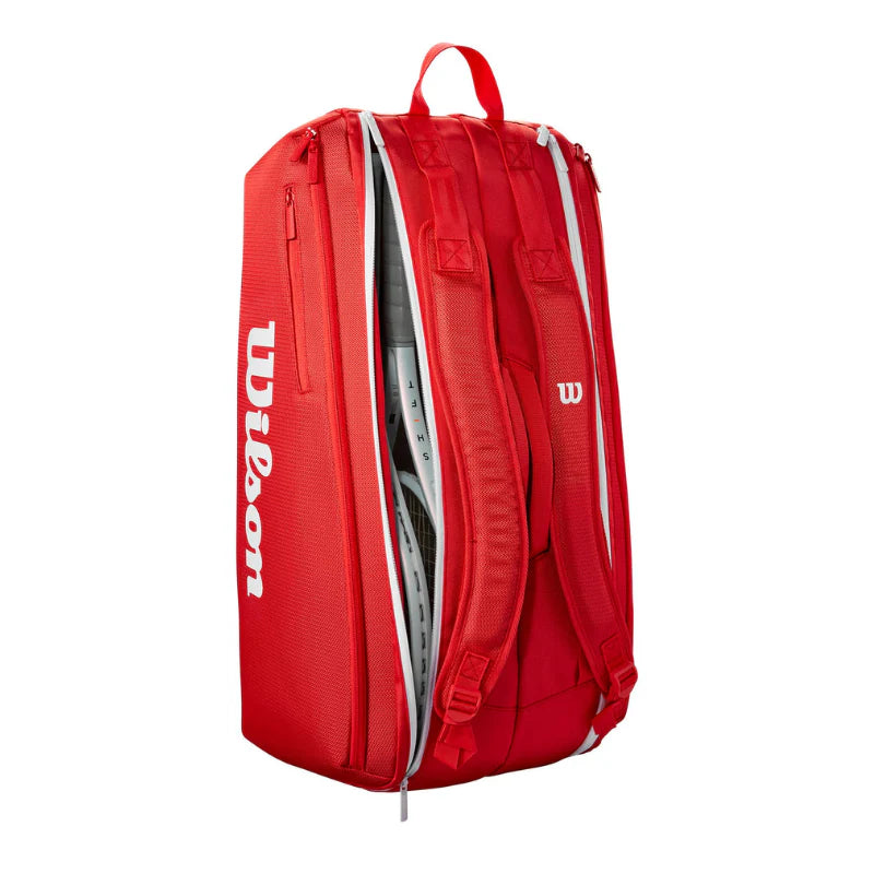 Wilson Super Tour 9 Pack 2025 Bag - Red