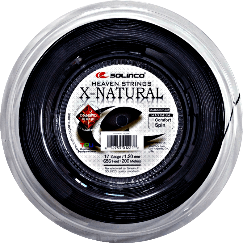 Solinco X Diamond Rough 1.20 200m String Reel - Black