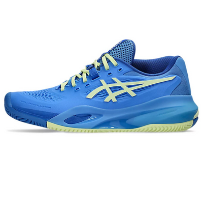 Asics Gel Resolution X Clay Womens Tennis Shoes Blue Coast /Huddle Yellow