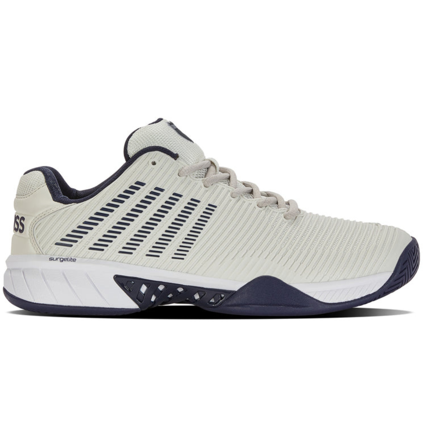 K Swiss Hypercourt Express 2-2E Women Tennis Shoes - Gray/White/Peacoat