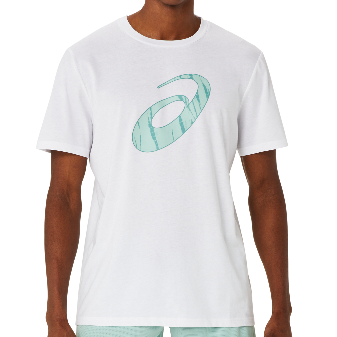 Asics Seasonal Logo Graphic Short Sleeve Men Tennis Top - Brilliant White