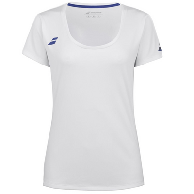 Babolat Play Cap Sleeve Girl Top 1000 - White/White