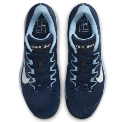 Nike Vapor 12 Mens Hard Court Tennis Shoes - Midnight Navy/White Psychic Blue/Black