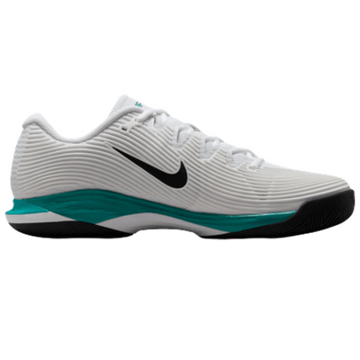 Nike Vapor 12 Mens Hard Court Tennis Shoes - White/Black Radiant Emerald