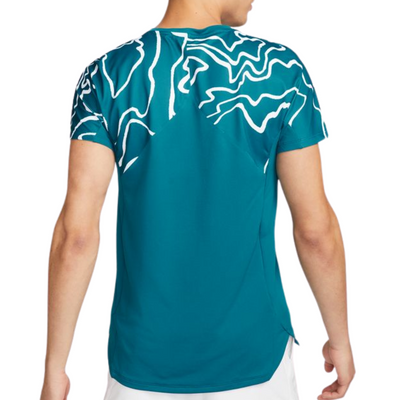 Nike Court Dri-FIT Slam Men Tennis Top - Green Abyss/White