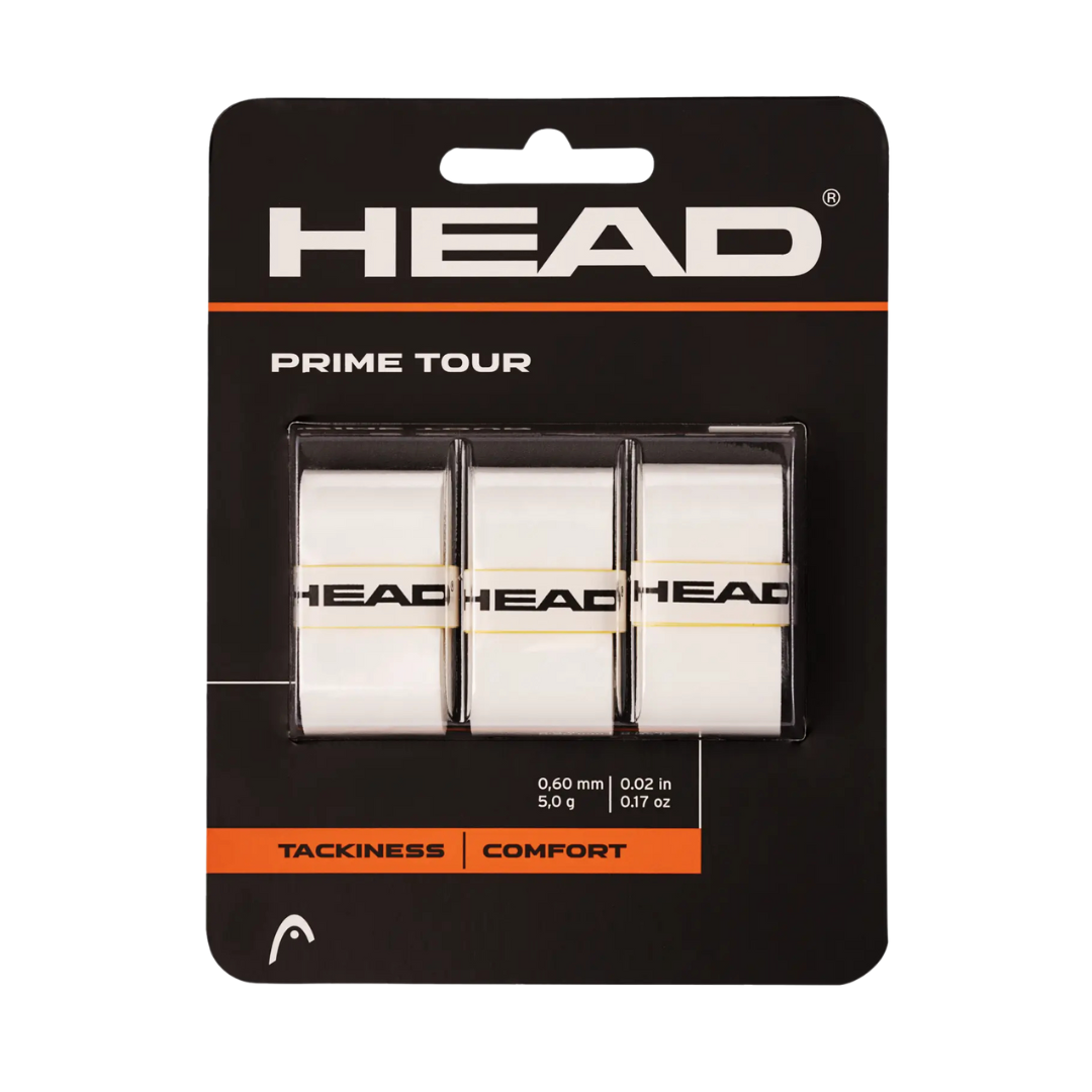 Head Prime Tour Overgrip  3 Pack - White
