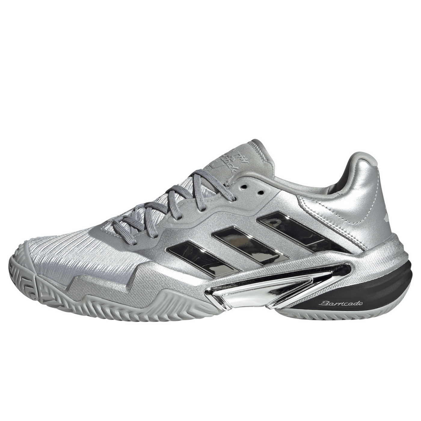 Adidas Barricade 13 Mens Tennis Shoes - Silver Metallic/Dash Grey