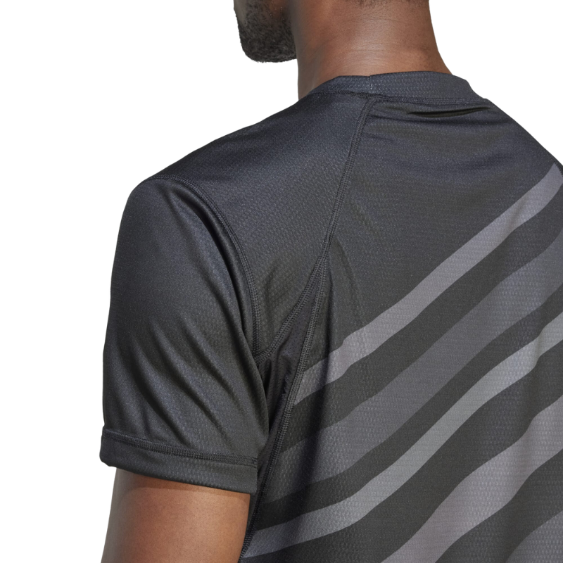 Adidas Men FreeLift Pro Tennis Shirt - Black – TennisGear