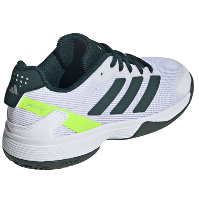 Adidas Ubersonic Junior Tennis Shoes - Pure Teal/Silver Metallic/ Lucid Lemon
