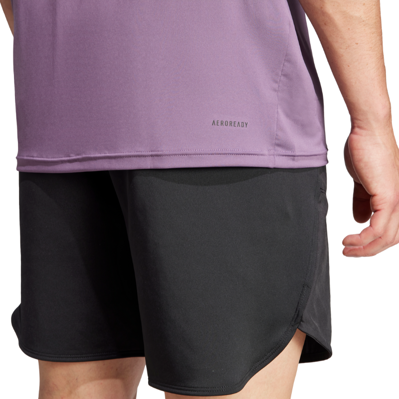 Adidas Purple Train Essentials Stretch Training T-Shirt