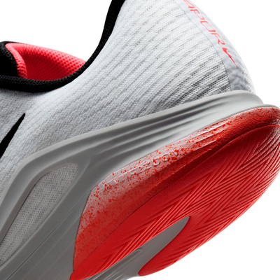 Nike Zoom Vapor 12 Mens Hard Court Tennis Shoes - White/Hot Lava Wolf Grey