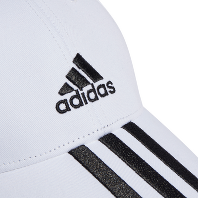 Adidas 3Stripes Cotton Twill Unisex Cap - White/Black