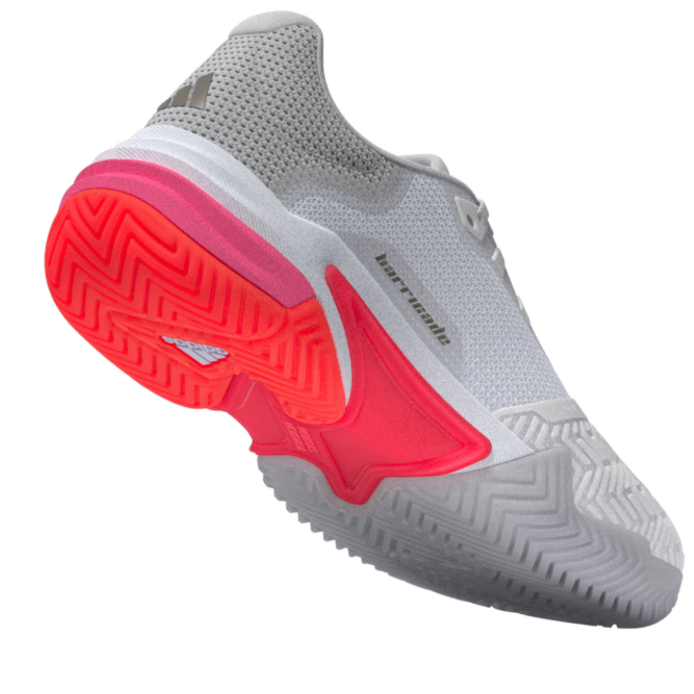 Adidas Barricade 13 Womens Tennis Shoes - Cloud White/Champagne Met. /Lucid Red