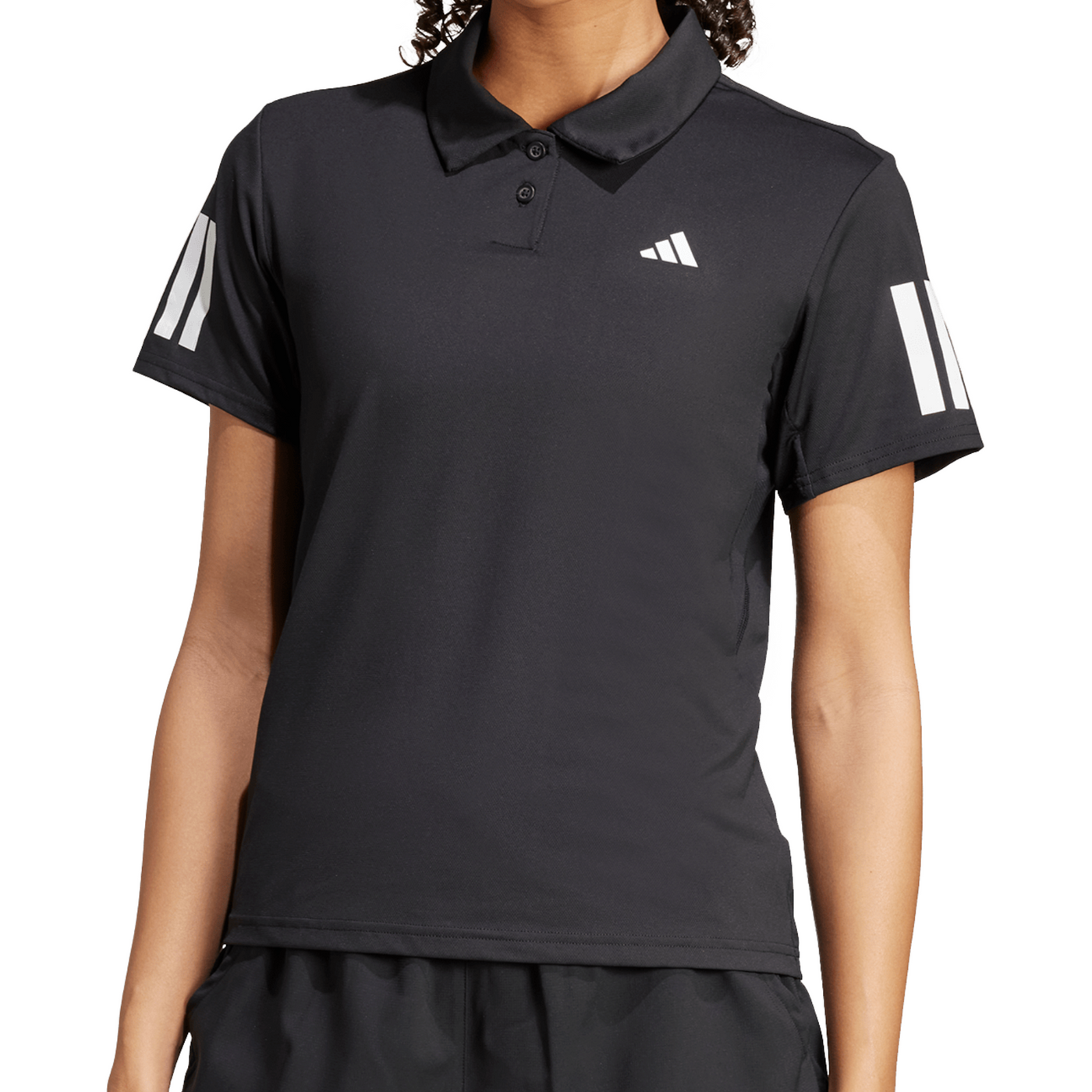 Adidas Club Tennis Climacool 3-Stripes Polo Womens Shirt - Black