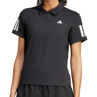 Adidas Club Tennis Climacool 3-Stripes Polo Womens Shirt - Black