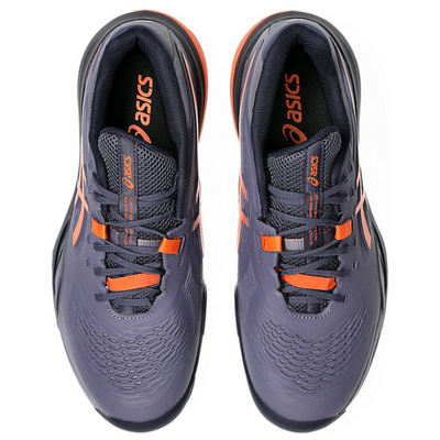 Asics Gel Resolution X Wide 2E Men Tennis Shoes - Greyish Purple/Nova Orange