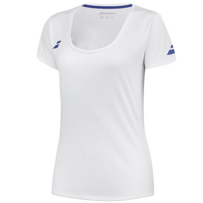 Babolat Play Cap Sleeve Girl Top 1000 - White/White