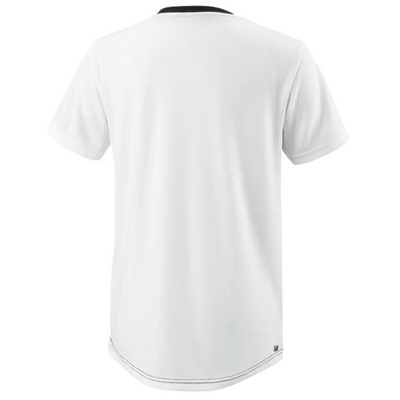 Wilson Boys Team II Angle Crew Tennis Shirt - Black/White