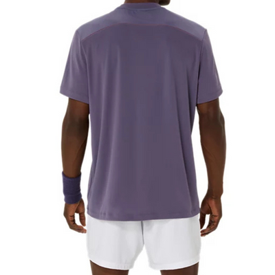 Asics Court SS Mens Tennis Top - Greyish Purple