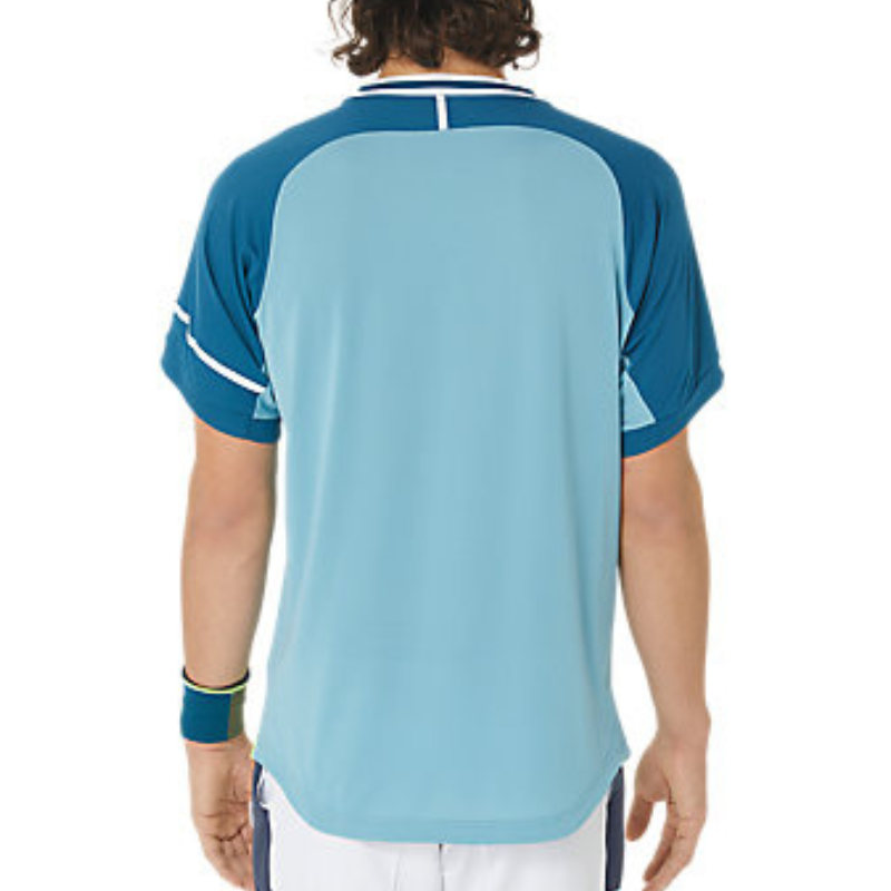Asics Mens Match Short Sleeve Top - Aquamarine