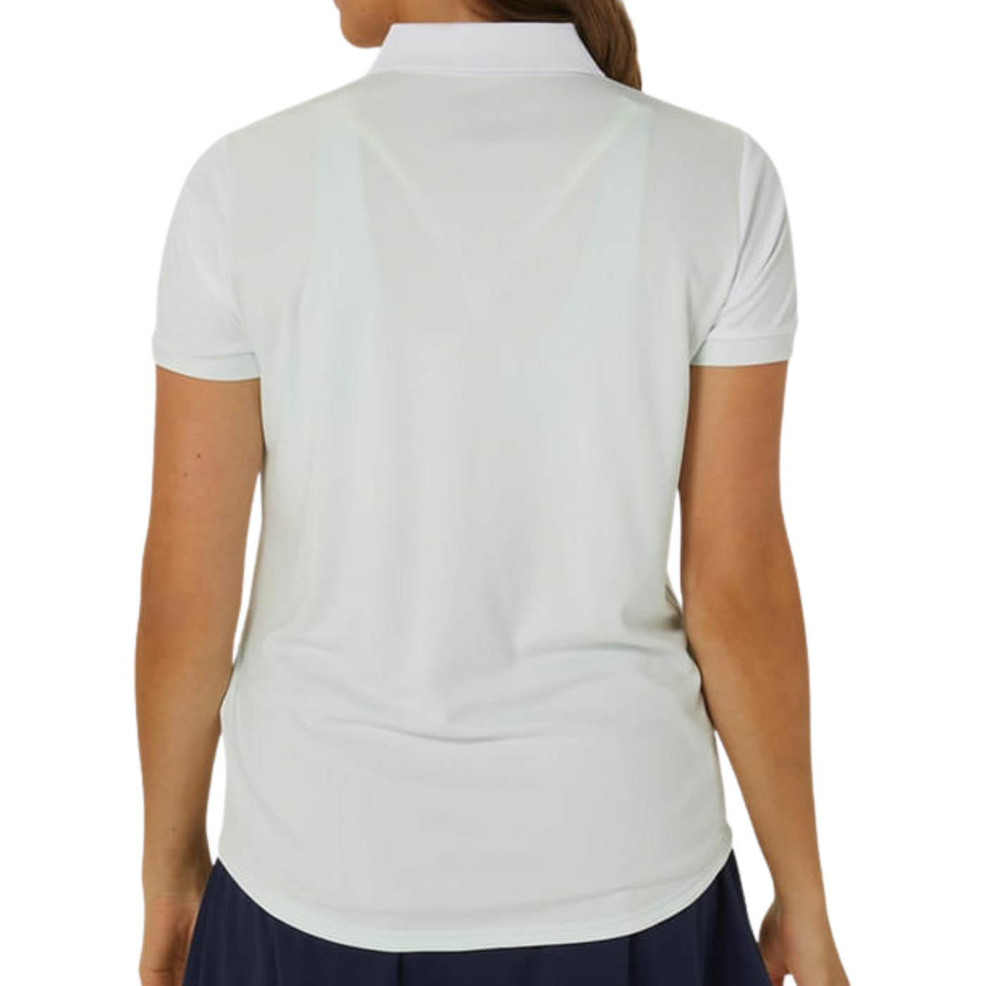 Asics Women Court Polo Shirt - Pale Mint/Brilliant White