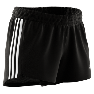 Adidas Pacer 3 Stripe Knit Short - Black/White