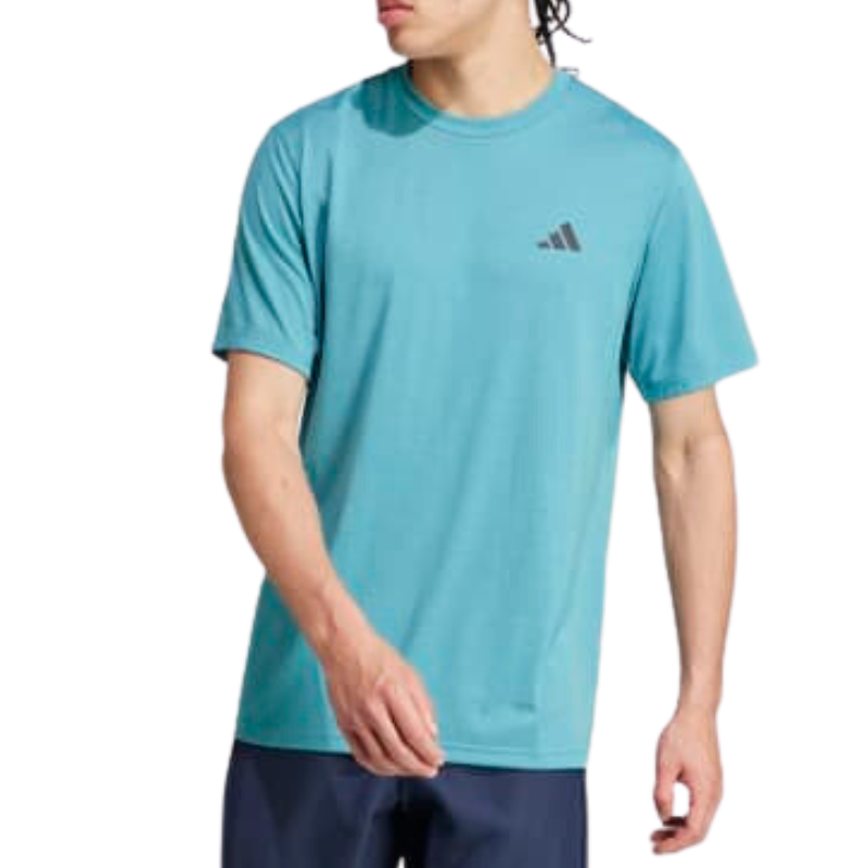 Adidas Train Essentials Comfort Training Men Tennis Tee - Arctic Fusion / Black