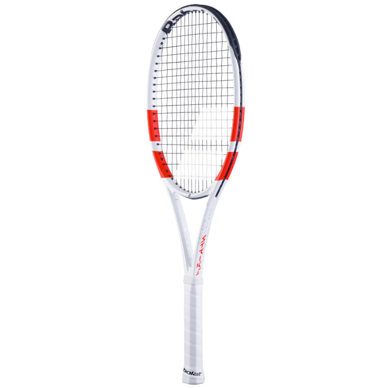 Babolat Pure Strike 100 Frame Grip 2024 - White/Red