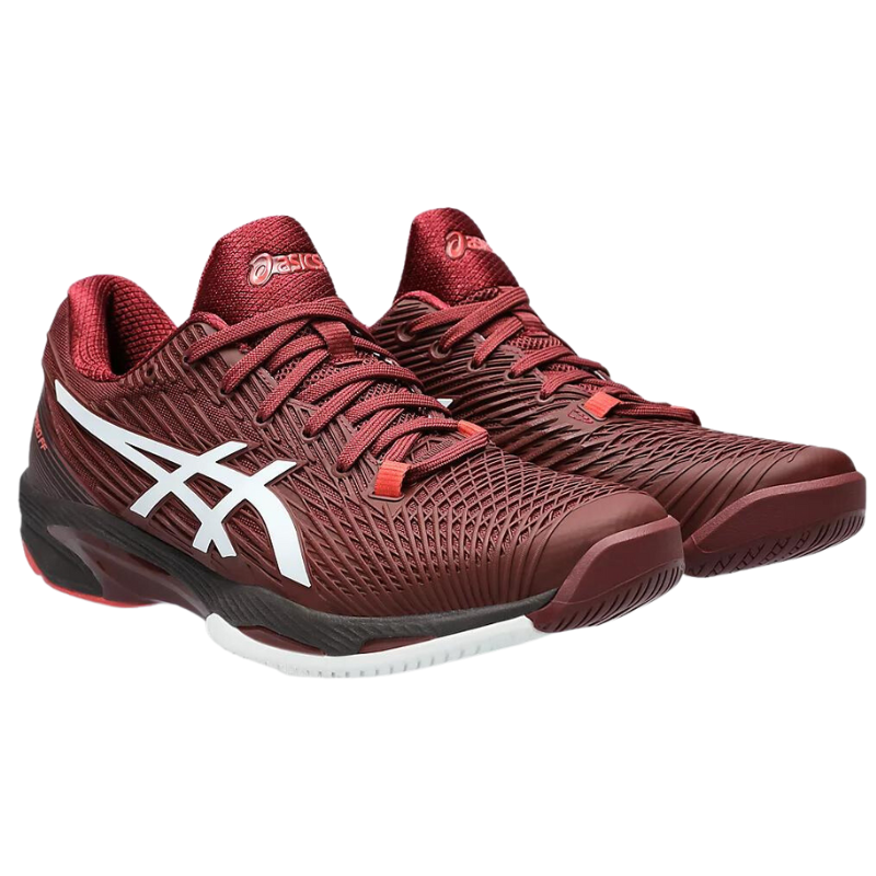 Asics Solution Speed FF 2 Mens Tennis Shoes - Antique Red/White